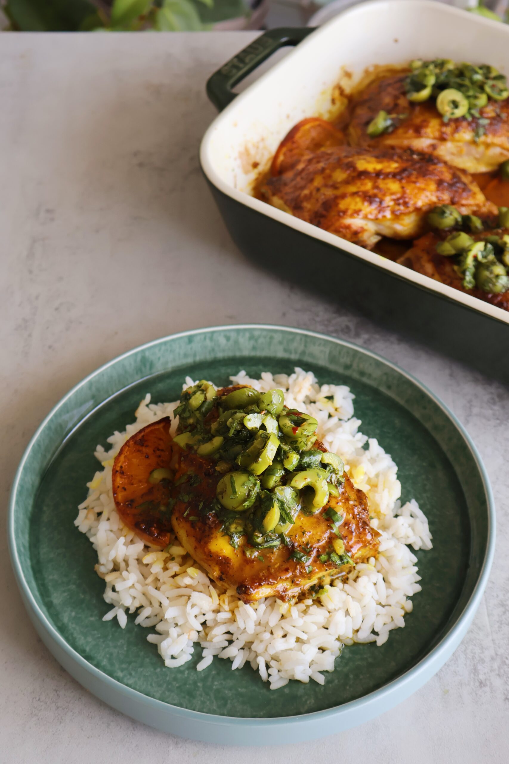 Roasted Chicken with Olives