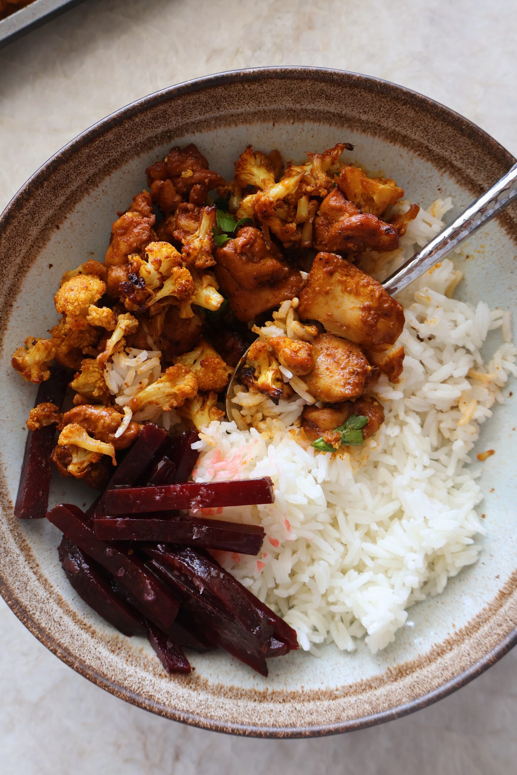 Roasted Chicken and Cauliflower