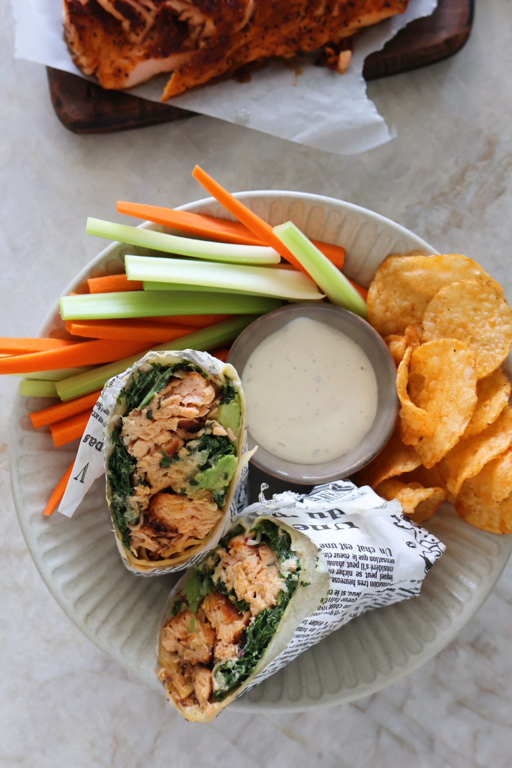 Blackened Salmon Wraps