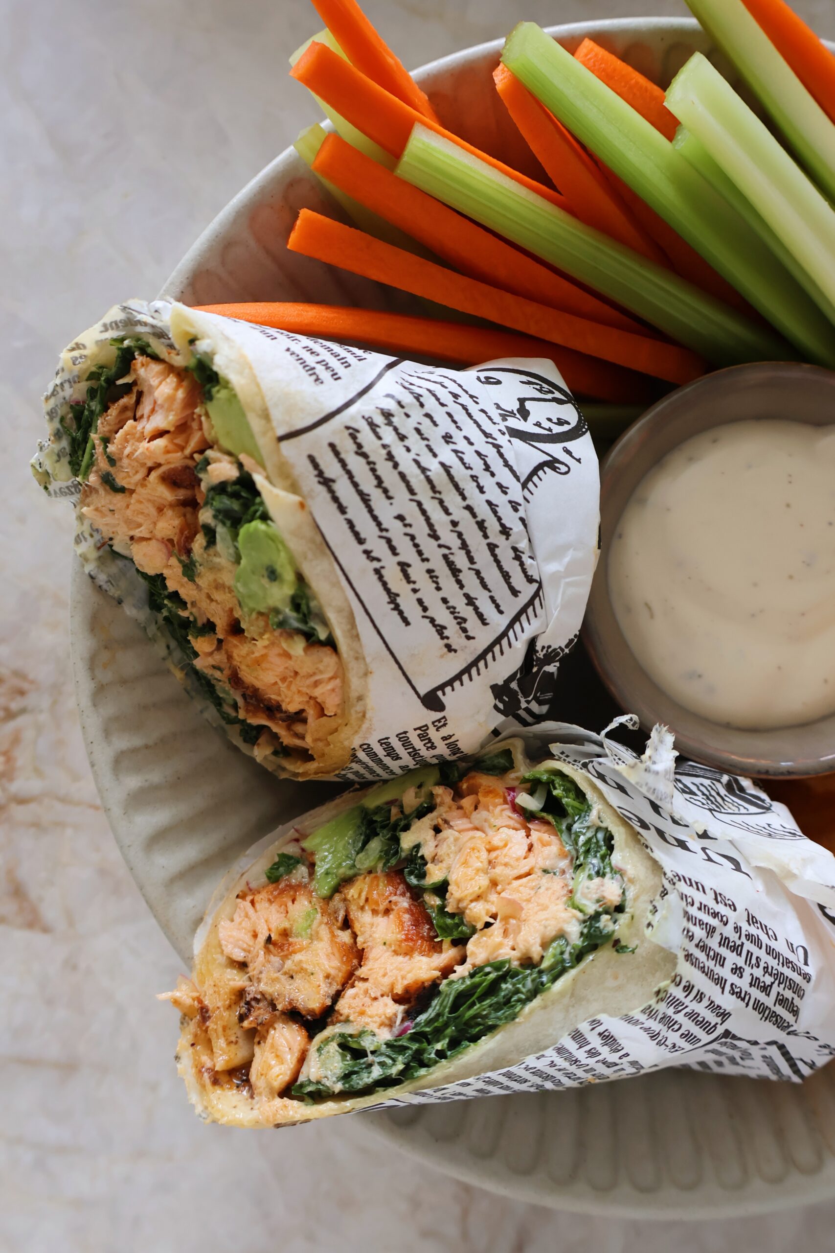 Blackened Salmon Wraps