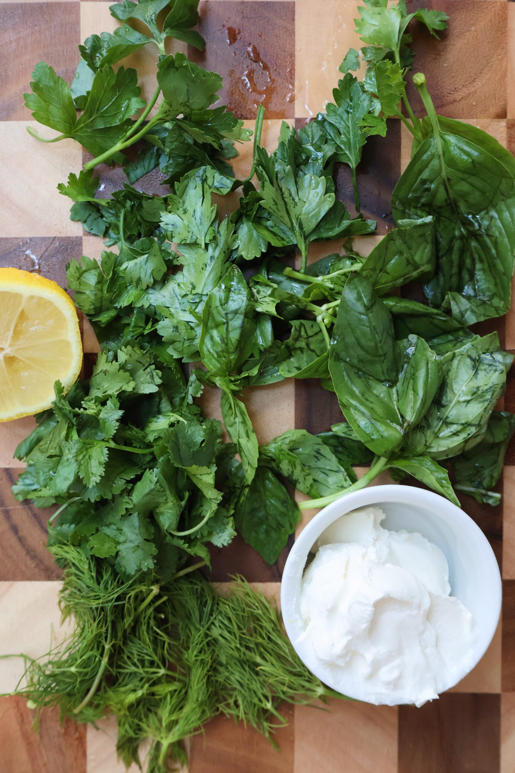 Salmon with Herb Yogurt Sauce