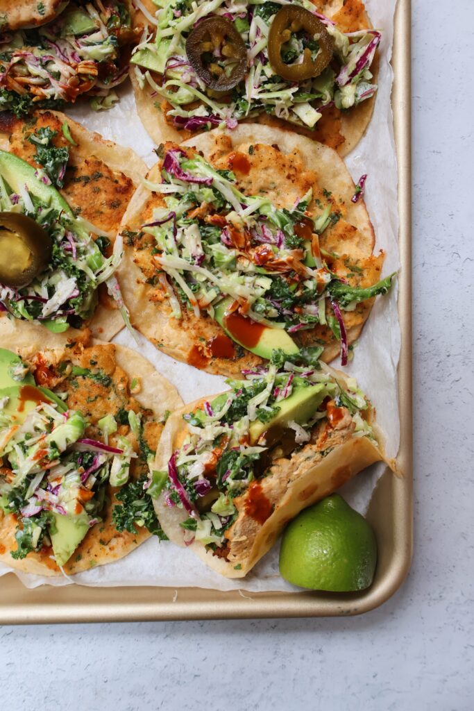 smashed fish tacos