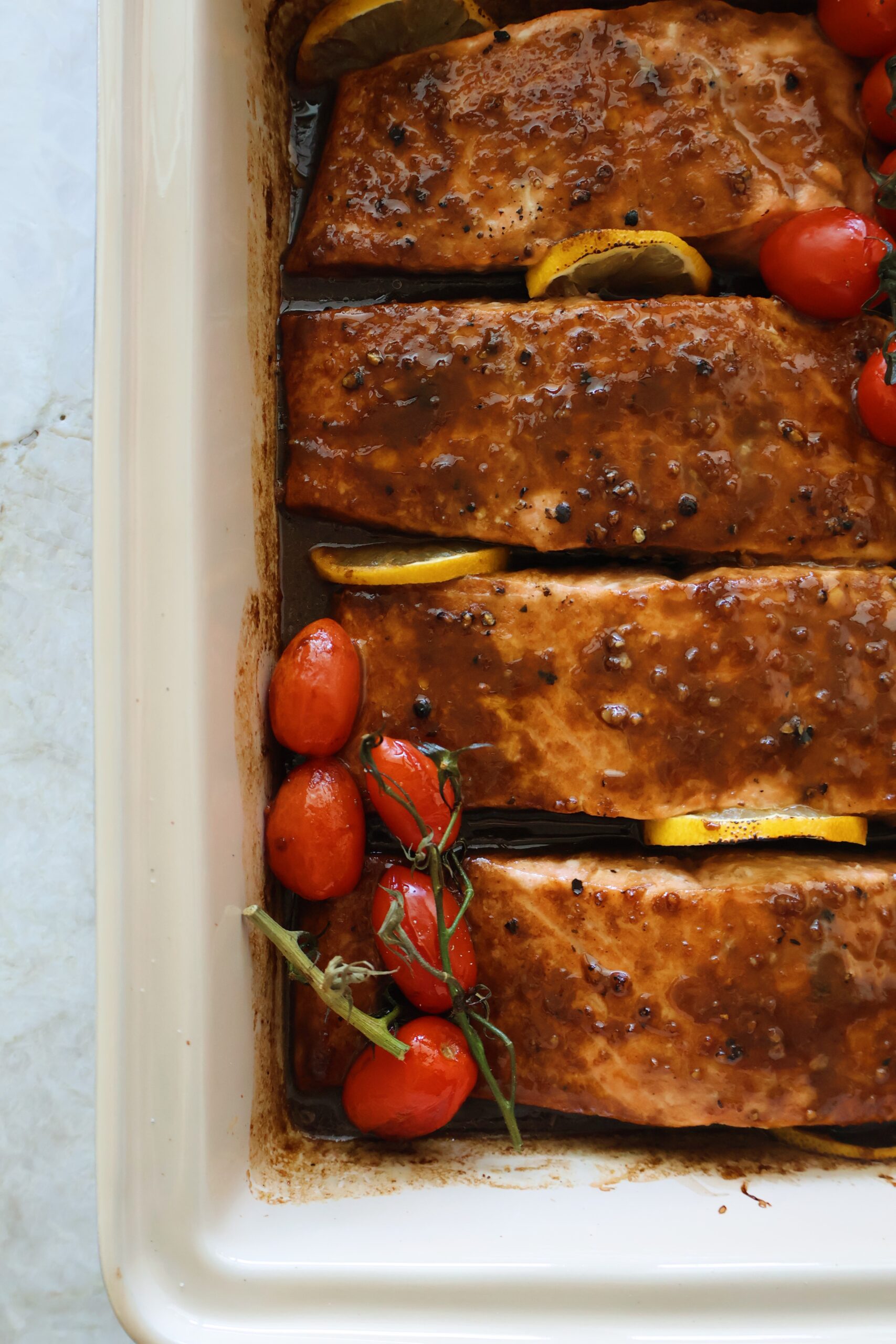 roasted balsamic salmon