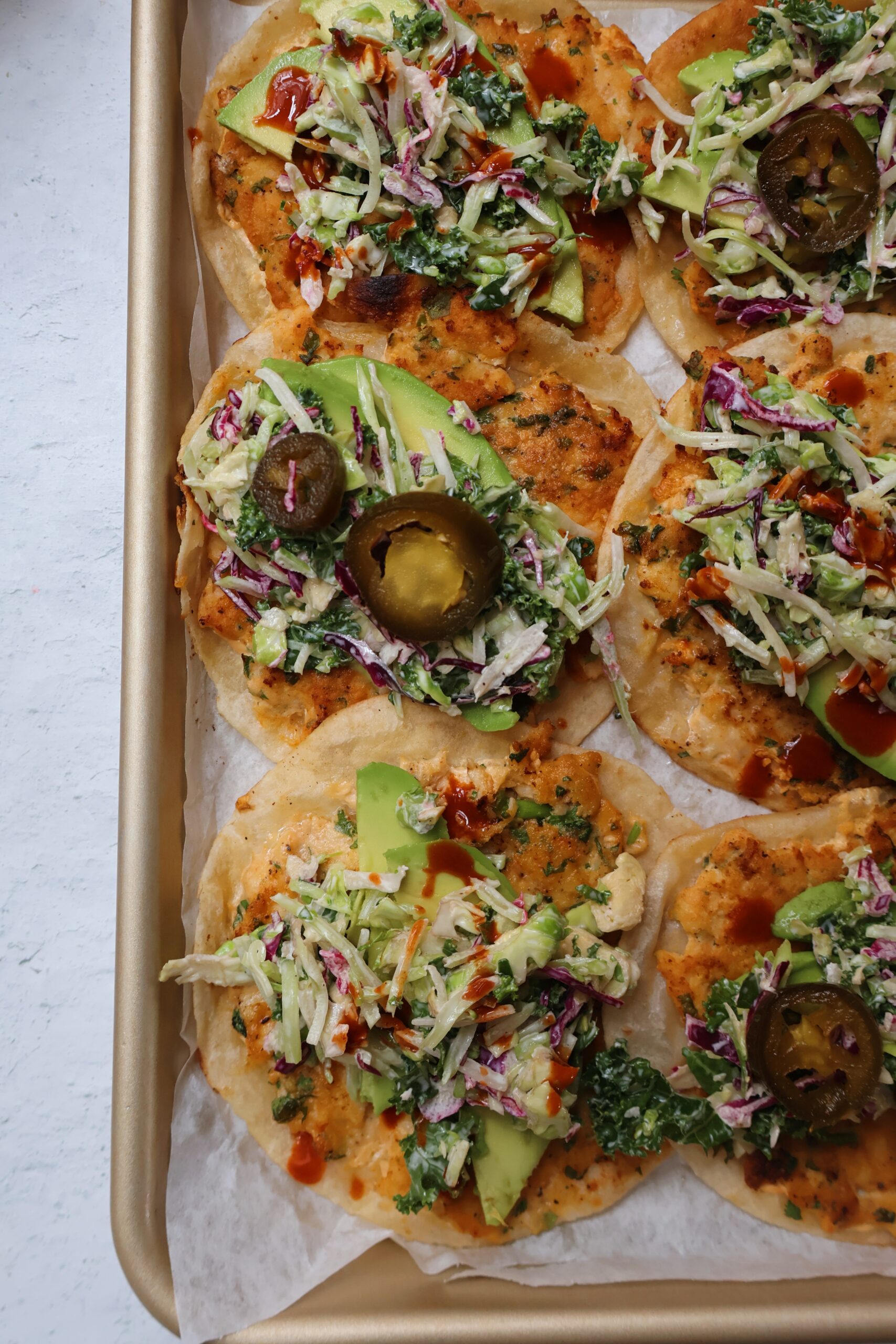 smashed fish tacos