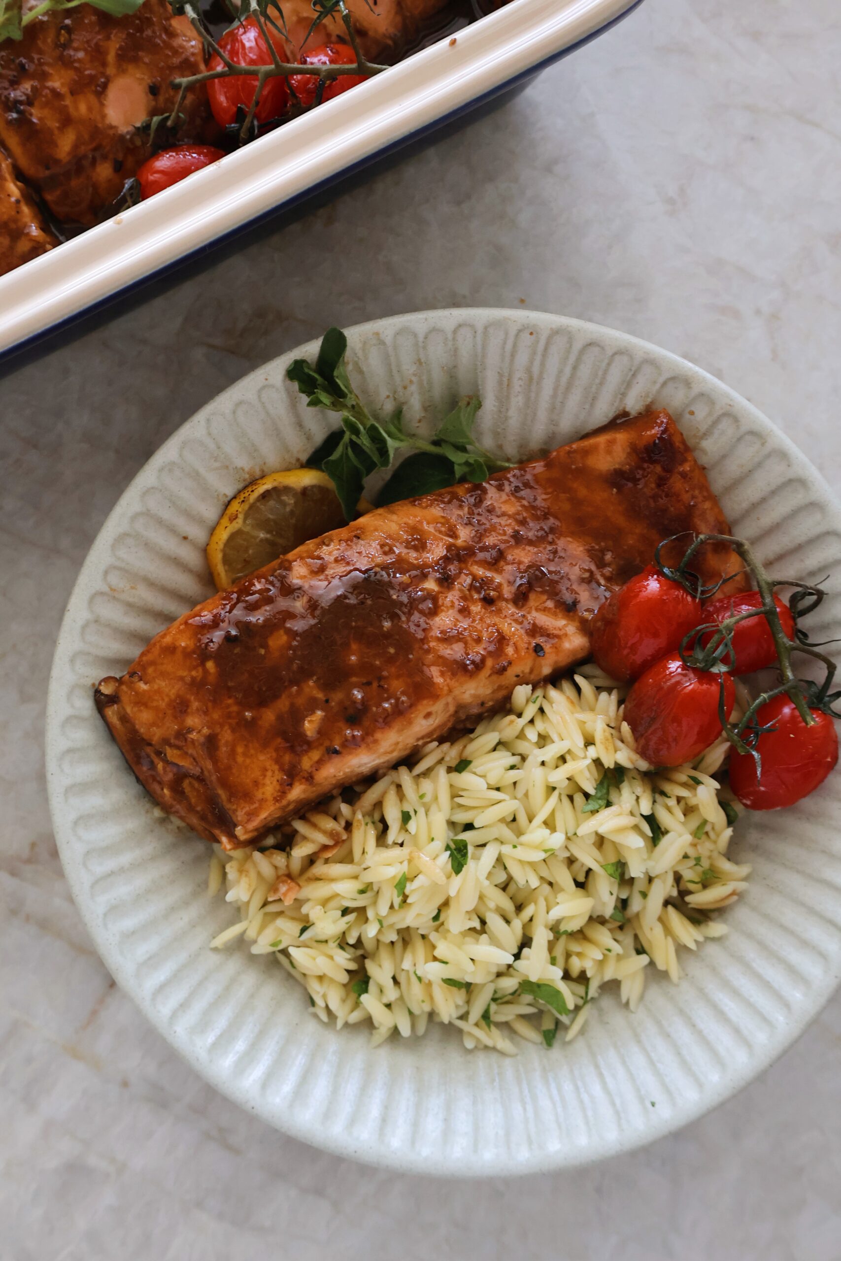 roasted balsamic salmon