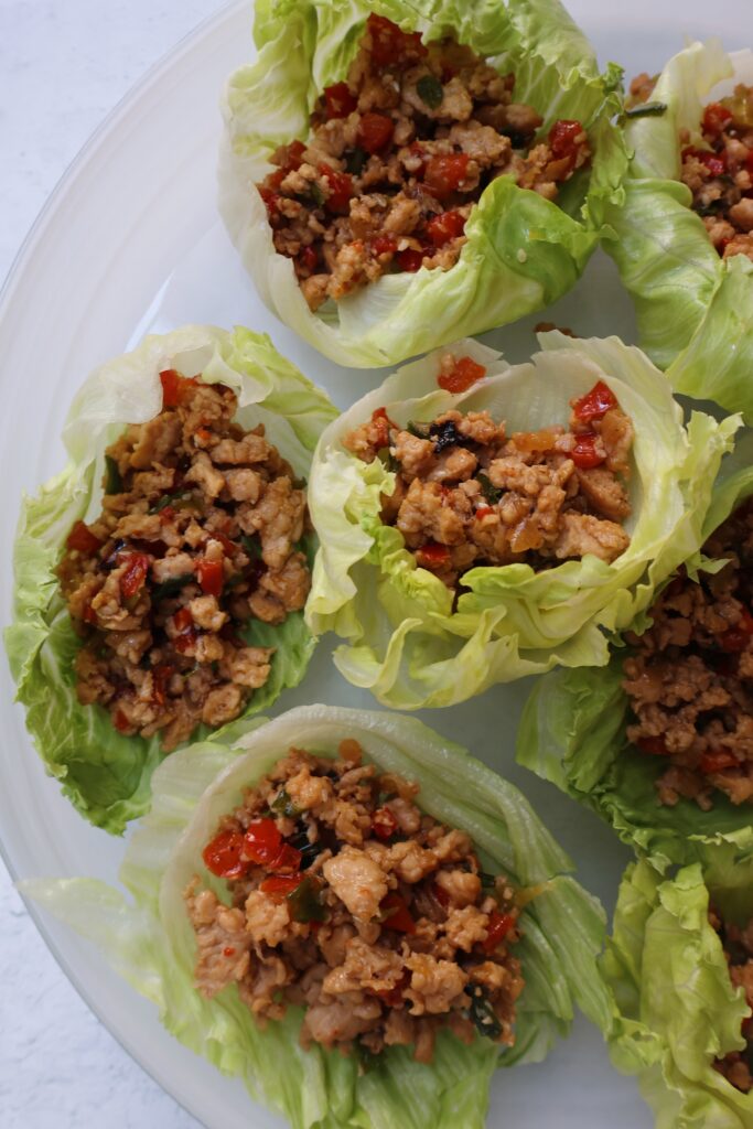 Ground Chicken Lettuce Cups