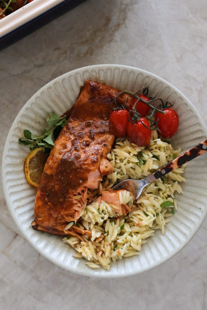 roasted balsamic salmon