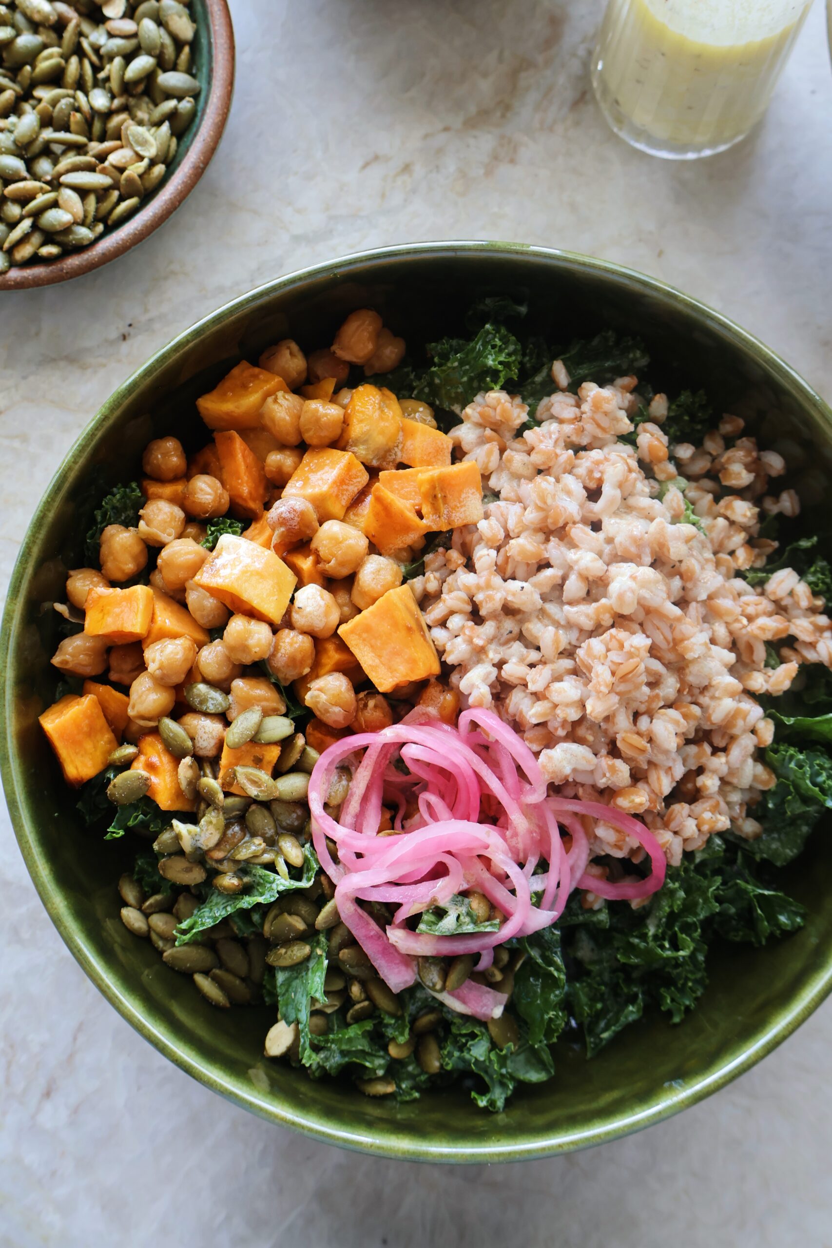 kale farro bowls
