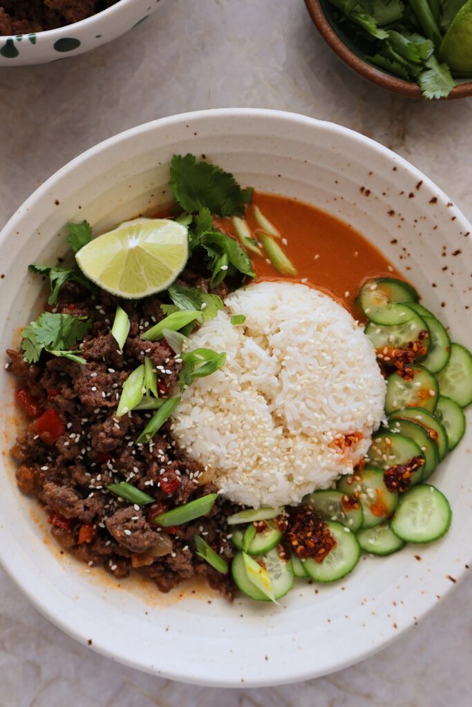 Coconut Curry Beef Bowls